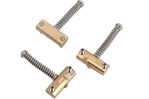 Alnicov Set di selle in ottone compensato per chitarra (3 pezzi) – 10,8 mm stile canna ponte sella per chitarra elettrica Telecaster Tele Style