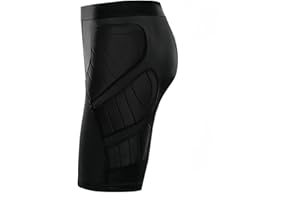 Topeter Goalkeeper Armor Compression Shorts, Impact Sliders Padded Soccer Sliding Undershorts