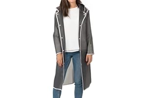 PERLETTI Imperméable Homme Femme avec Capuche - Coupe Vent Garçon Fille Détails Réfléchissants - Poncho Pluie Dame Monsieur Coupe Vent - Veste Manteau Adulte Taille S M L Randonnées