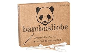 ✮ Bambusliebe ✮ bastoncino cotonato ♻ per bambini e adulti ♻ Bastoncini di bamb&ugrave; & cotone ♻ sostenibile ✅ vegano ✅ compostabile ✅