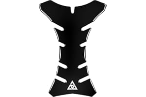 Autodomy Paraserbatoio Moto Nero | Protezione Serbatoio per Moto V2 20x14 cm | Adesivi Serbatoio Moto Universale Resistente a Pioggia e Sole