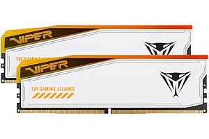 PATRIOT MEMORY Patriot Viper Elite 5 TUF GAMING RGB DDR5 RAM 32GB (2X16GB) 6600MT/s CL34 UDIMM Desktop Gaming Memory Kit - PVER532G66C34KT