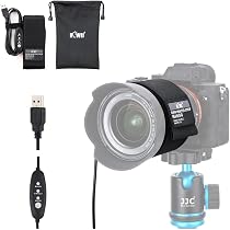 COOWOO 450mm Chauffe-Lentille Chauffage de Rosée ​USB avec Bande de Régulatation de Température à l'Abri du Gel pour Appareil Photo Universel Télescope Bouteille Chauffante
