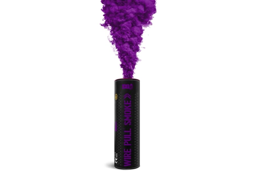 Enola Gaye WP40 Smoke Grenade Wire Pull® Perfect for Weddings | Gender Reveal | Paintball | Football | Photography | Special Effects (Purple)