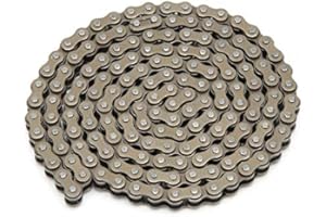 Gorgeri 158 Gliederkette, Fahrradketten 25H 158Links Edelstahlkette passend für 47cc 49cc Pocket Bike Mini Quad ATV Roller,pocket bike kettenschloss 25h 100 glieder