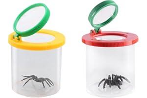 CEASNITIS Bugs Catcher for Kids with a Spider Toy, Bugs Magnifier Insect Magnifying Jar Backyard Explorer Collecting Science Kit for Children and Kids Bugs Catcher