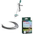 Bosch Brush Cutter AFS 23-37 (950 W, cutting diameter blade: 23 cm, cutting diameter line: 37 cm, in carton packaging) & Bosch Extra Strong Cutting Thread 26cm (10 pack)