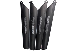 JIAFANRC Cuchillas principales de la hélice A+B, 4 piezas de 25 cm de longitud para piezas de repuesto de helicóptero RC