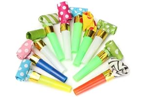 Chapter Seven 50 Pacchetti di Musica Blowouts Whistles Giocattoli per favori di Partito di Compleanno, Festa di Natale, Festa per Bambini, Halloween, Accessori per Feste, partiti di New Years Party