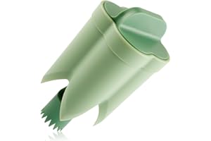 Thyonta Quick Core Pepper Corer 2-in-1 Fruit and Pepper Cutter Tool Efficient Seed Removal Kitchen Tool for Home Cooking Meal Prep (Green)