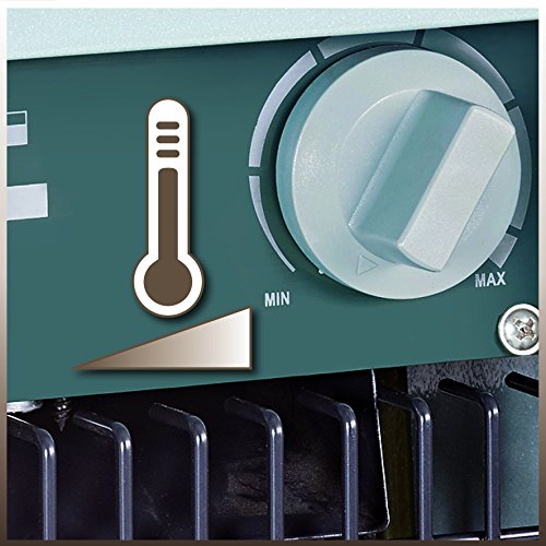 Einhell Elektro Heizer EH 2000 (2000 Watt, 3 Heizstufen, Thermostat, Spritzwasserschutz, Tragegriff, robustes Gehäuse) - 5
