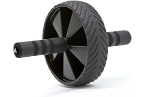 ‎ADIDAS adidas Bewegungsrad Ab Wheel für effektives Bauchmuskeltraining – Stabiles Fitnessgerät, Ergonomisches Design, Heimtraining & Fitness, Schwarz