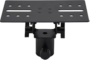 WHYCHSTORE Trépied noir pour haut-parleur rotatif durable, adaptateur de trépied en métal pour DJ/PA pour instruments de musique