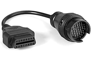 OcioDual Adaptateur 38 Pin Vers a 16 Pin OBD2 Broches Diag Auto Star Mb Com Noir pour Mercedes Benz