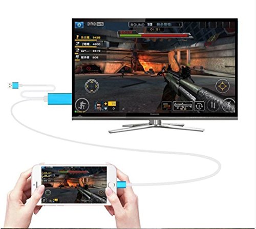 Eximtrade HDMI Kabel MHL Lightning 1080P Stecker Konverter Adapter 2m f¨¹r Apple iPhone 5/5s/6/6s/6 Plus/6s plus - 3