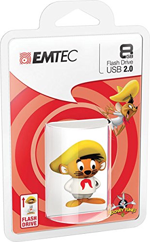 Emtec Looney Tunes L102 Speedy - Memoria USB Pendrive USB 2.0 de 8 GB Speedy Gonzales