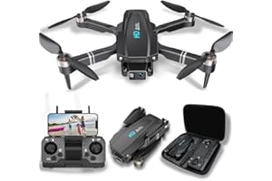 HUANCHENDA Drone avec Caméra 4k Drone Adulte Pour Les Enfants Débutants Pliable RC Quadricoptère, FPV Mini Drone de Transmission Avec 50Mins de Temps de Vol, Moteur Sans Balais, Un Bouton De DéMarrage.