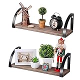 ESTANTES IDEALES PARA DECORAR EL HOGAR: nuestro estante de pared de madera rústica ofrece un gran espacio de almacenamiento y se puede exhibir en su cocina, sala de estar, dormitorio, baño, cuarto de lavado, garaje, estante para llaves de entrada y más.