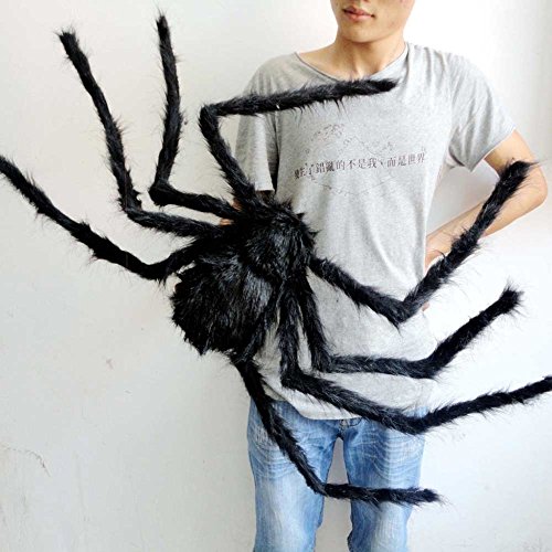 HAPPYQUDA Large Black Spider Halloween Decoration Haunted House Prop Indoor Outdoor Wide 30/75/125cm reviews HAPPYQUDA Large Black Spider Halloween Decoration Haunted House Prop Indoor Outdoor Wide 30/75/125cm