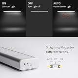 JESWELL USB Automatische LED Schrankbeleuchtung Wiederaufladbare Nachtlicht mit Bewegungsmelder, Magnetische, 10 LED-Licht für den Schrank oder die Schublade, Treppen, Schlafzimmer, Küche (2-er Pack) - 6