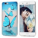 Schutzhülle für Huawei Nova Tasche Mavis's Diary Hülle Blau Bling Schmetterling TPU Softcase Fall Euit Back Cover Bumper Handytasche Scratch Telefon-Kasten Handyhülle Handycover - 