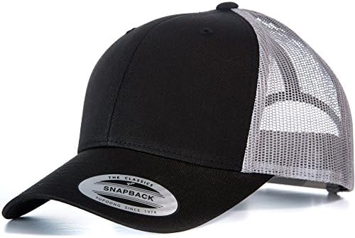Mens Classic Retro Polycotton Trucker Snapback Cap