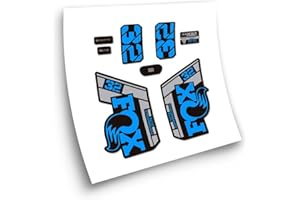 STAR SAM Pegatinas Compatibles con horquilla bici Fox 32 Performance Elite 2021 Azul claro 1 CMT