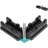 Artillery Miter Measuring Cutting Tools, 2 in 1 Miter Angle Cutting Tool, 85-180&deg; Black High Precision ABS Miter Box for Wood