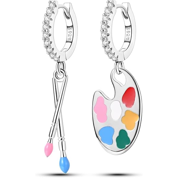 Orecchini Pendenti Donna – Cerchio Argento 925 Con Ciondolo Piuma – Anallergici