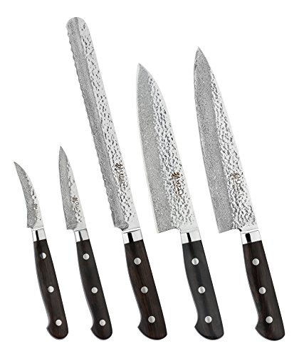 Wakoli Damastmesser (Chefmesser) japanischer Damaststahl VG-10, mit Holzverpackung, Wakoli Razor Serie - 3