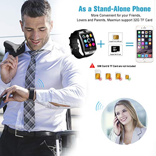 Smart Watch, Smartwatch Touchscreen with Camera,Smart Watches with Text,Bluetooth Watch Phone with SIM Card Slot Watch Cell Phone for Men Women Youth