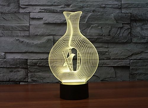 Modern Minimalist Ideas In The Bird Cage 3D Night Light Colorful Lights,Blue