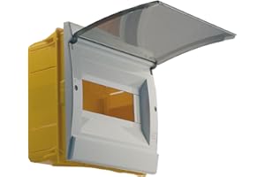 FAEG Centralino da incasso 4 moduli con portello fumè IP40 Bianco