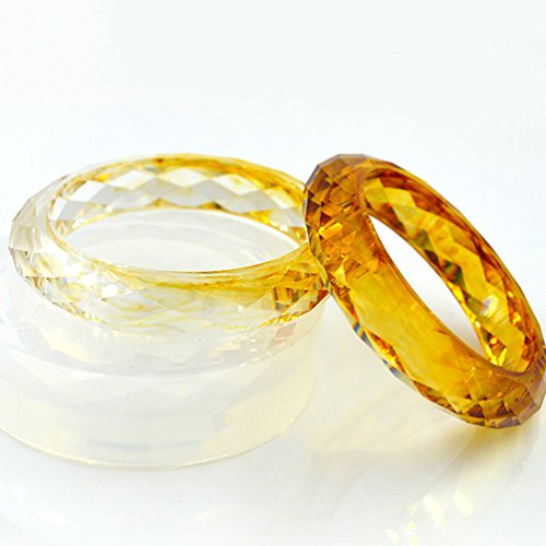 YNuth Silikonform Gießform Armband Breit Transparent Schmuck DIY Durchmesser 6.2cm - 7