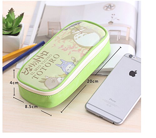 Piel sint tica estuche Cartoon Mi Vecino Totoro School Bolsa de l piz color verde reviews Piel sint tica estuche Cartoon Mi Vecino Totoro School Bolsa de l piz color verde