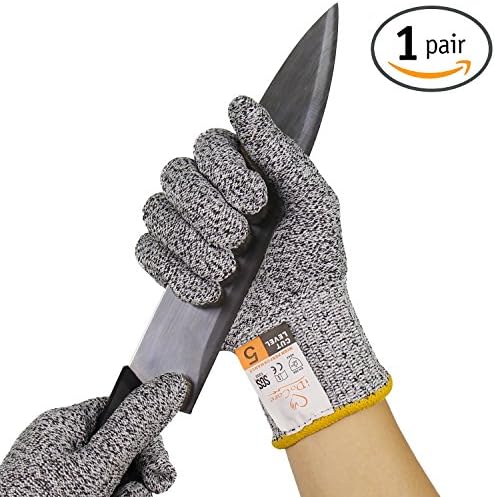 iDoCare Cut Resistant Gloves - High Performance EN388 Cut Level 5 Protection, Food Grade - Safty Gloves for Hand Protection and Yard-work, Kitchen Glove for Cutting and Slicing