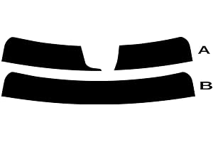 PSSC WINDOW FILM PSSC Pre Cut Sun Strip Car Window Films for Volvo V40 5 Door 2012-Current 5% Very Dark Limo Tint