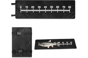 Casenly Angeln Abhakmatte, 98x30.5cm Karpfen Matte Faltbare, Fishing Abhakmatte mit Maßband, Tragbar Measure Mat für Anfänger Angler zum Spinnfischen Raubfische Outdoor