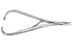 iFCOW Alicates Portaagujas Pinzas Portaagujas Dentales Alicates Ortodónticos Alicates de Punta Estrecha Instrumentos Quirúrgicos para La Vida