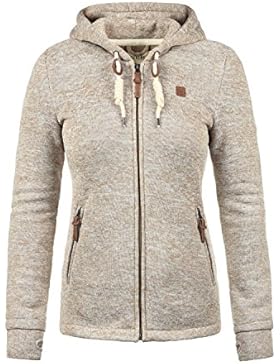 DESIRES Thory Damen Fleecejacke Kapuzenjacke Zip-Hoodie