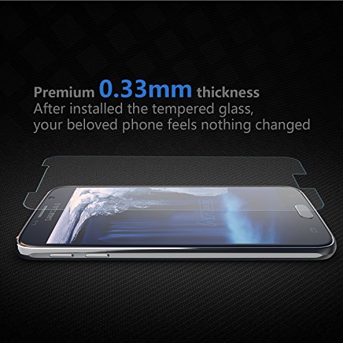 Samsung Galaxy S6 Panzerglas Schutzfolie [3 Stück],Aribest Ultra-klar Panzerglas Schutzfolie für Samsung Galaxy S6 (0.33mm HD Ultra Clear) - 2