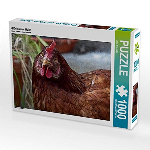 Preisvergleich Produktbild Glückliches Huhn 1000 Teile Puzzle quer (CALVENDO Tiere)