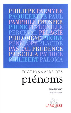 couverture de : Dictionnaire des pr&eacute;noms