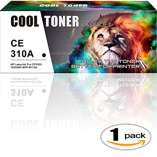 Cool Toner kompatibel Toner CE310A (126A) Schwarz Tonerkartusche für HP Color LaserJet Pro CP1025 CP1025NW, TopShot LaserJet Pro M275, LaserJet Pro 100 Color MFP M175A M175NW, 1200 Seiten