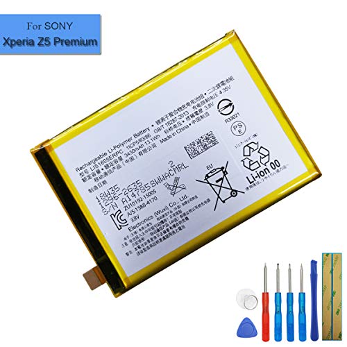 Ion de polímero de Litio batería de Repuesto lis1605erpc Compatible con Sony Xperia Z5 Premium e6853 Z5 Premium Dual e6883