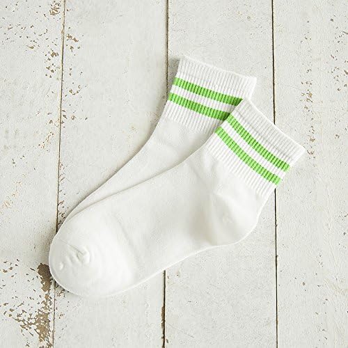 ZHFC-Tube socks movement Korean striped socks baseball Harajuku two bars couples socks in summer men socks,F,Two sticks green