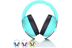 KWKW Cuffie di sicurezza con sacchetto per la polvere per bambini | Protezione dell'udito per neonati e bambini piccoli - Cuffie per bambini ideali per voli, concerti ed eventi musicali