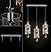 Produktbild Modern Kristall LED Deckenleuchte, Verschiedene Glas Zylinder Anhänger Schatten Kronleuchter Drinnen Schlafzimmer Wohnzimmer Deckenbeleuchtung Restaurant Dekoration Lampe , 3 lamps B