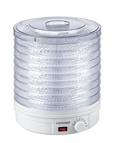 CONCEPT Hausgeräte so1020 Dörrgerät Gobi, 9 Dörr-Einsätze, extra grosse Kapazität, weiß - 4