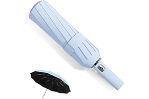 MPXEAVG Paraguas Plegable Grande, Paraguas Plegable Antiviento, 60 Varillas Umbrella, Paraguas Automatico, Paraguas Antiviento, Apertura y Cierre Automáticos